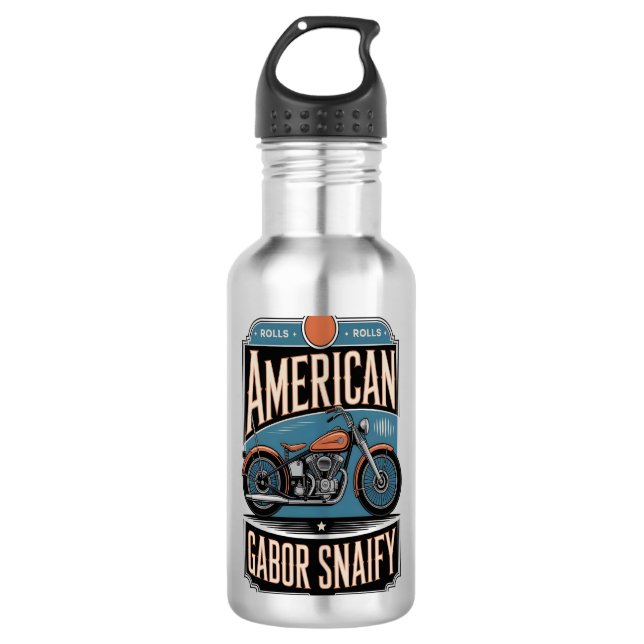 Garrafa American Motorcycle Vintage (Frente)