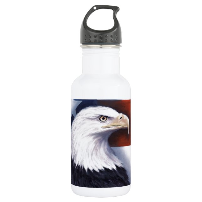 Garrafa Americano Eagle e bandeira (Frente)