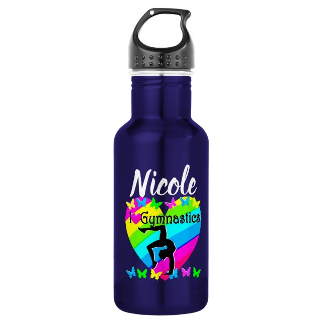 GARRAFA AMO A DESIGN DE GINÁSTICA. (Frente)