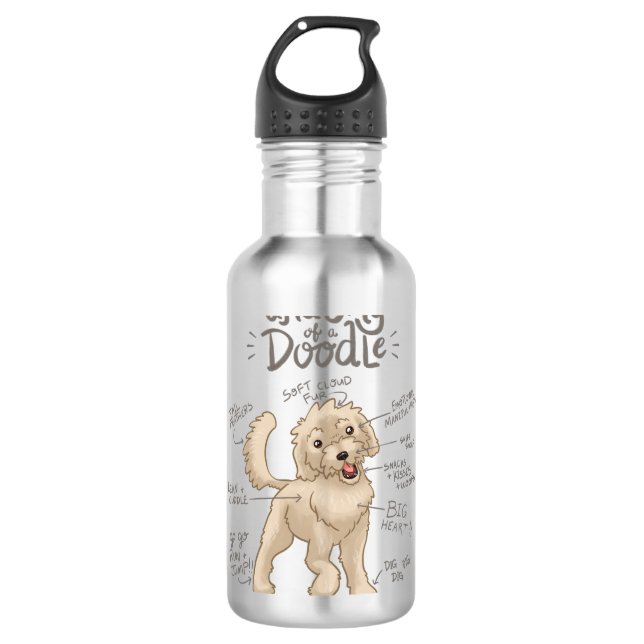 Garrafa Anatomia de um Cachorro de Dodle (Frente)