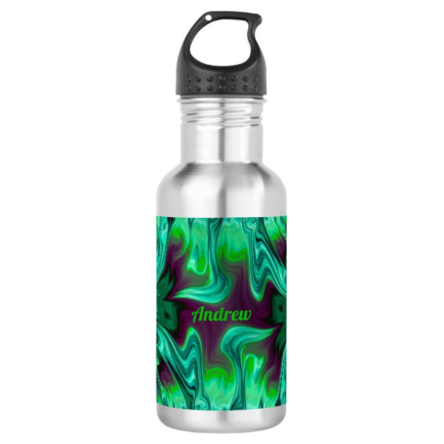 Garrafa ANDREW ~ Sombra Verde e Roxo ~ (Frente)