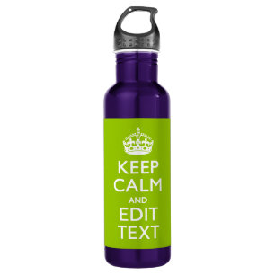 Garrafa Android Green Mantém Calma E Seu Texto