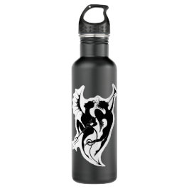 Garrafa Angel and Devil Silhouette Water Bottle
