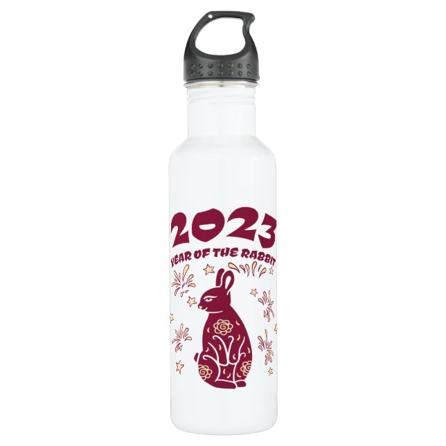 Garrafa Ano Novo Chinês 2023 - Ano do Coelho (Frente)