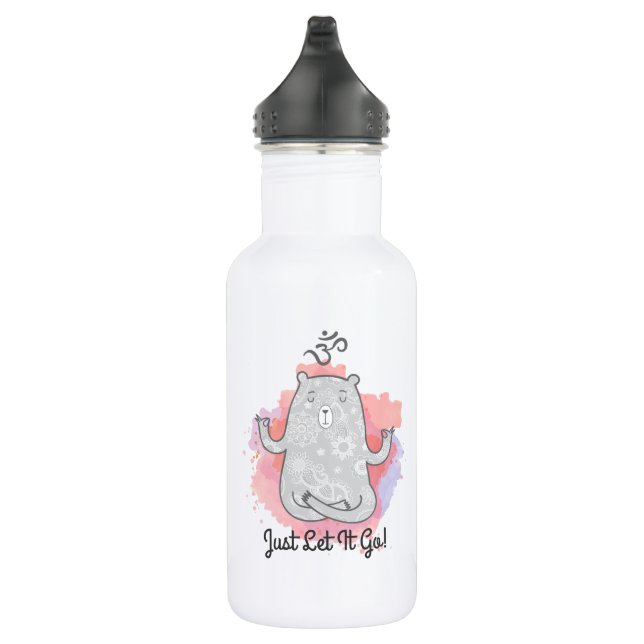 Garrafa Apenas Deixe Ir Yoga Bear (Direita)
