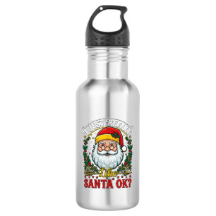 Garrafa Apenas Gosto Muito Do Natal Ok Papai Noel Azevinho