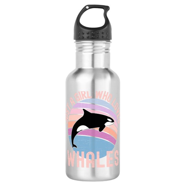Garrafa Apenas Uma Menina Que Ama Orca De Baleias (Frente)