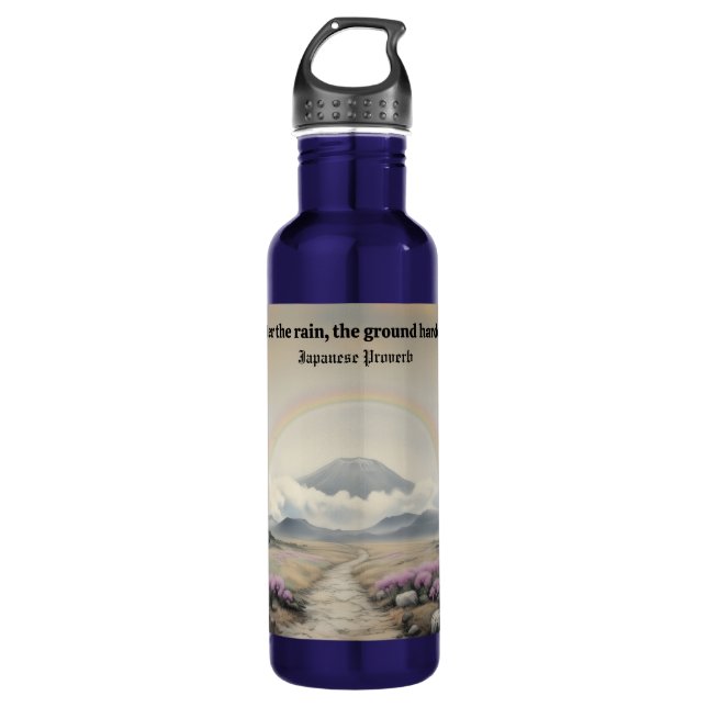 Garrafa Após a chuva (Arte de Paisagem Japonesa com Aquare (Frente)