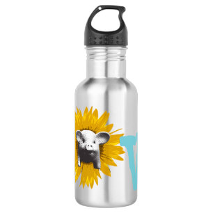 Garrafa Aqui está meu amor por Sunflower Piggy