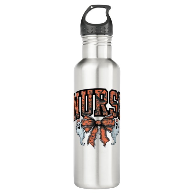 Garrafa Arco Clássico de T-Shirt da Enfermeira Assustadora (Frente)