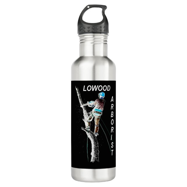 Garrafa Arte Arborista Árvore Cirurgiã Chainsaw Paisaw (Frente)