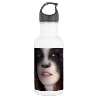 Garrafa Arte da Mulher Gato