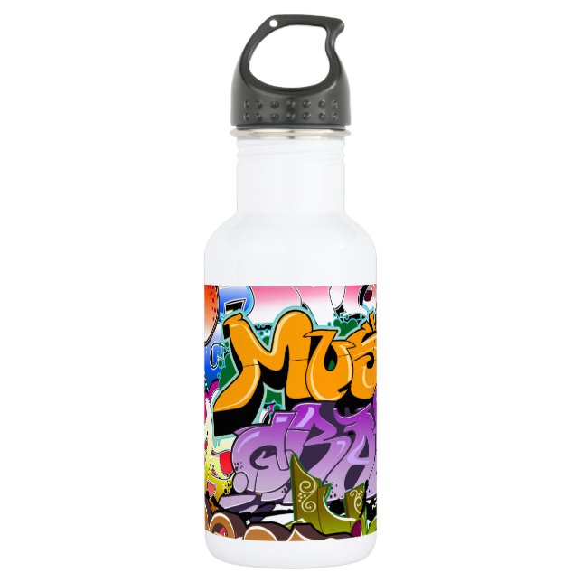 Garrafa Arte da rua dos grafites (Frente)