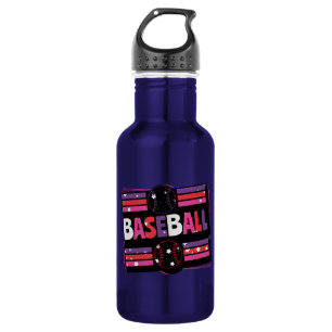 Garrafa Arte de Palavra Girly Baseball