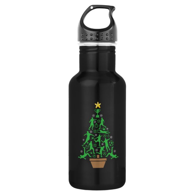 Garrafa Árvore de Natal de Futebol masculino (Frente)