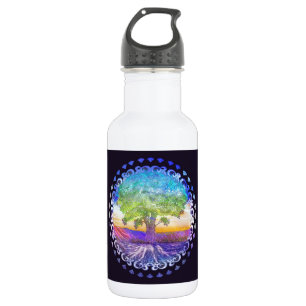 Garrafa Árvore do amor da vida, paz, equilíbrio