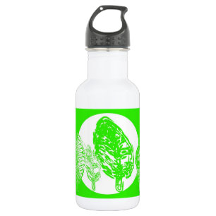 Garrafa Árvores e Lua cheia verdes do gramado -