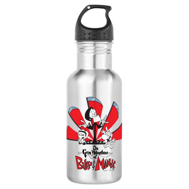 Garrafa As Aventuras Negras da Arte Billy & Mandy Scythes (Frente)