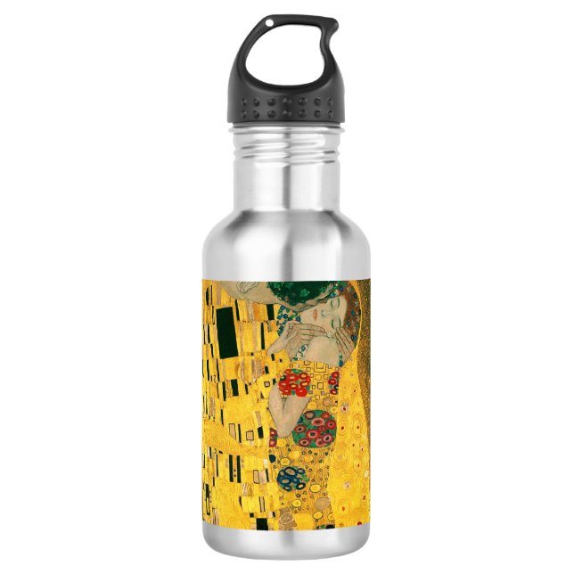 Garrafa As belas artes do beijo (Klimt) (Frente)