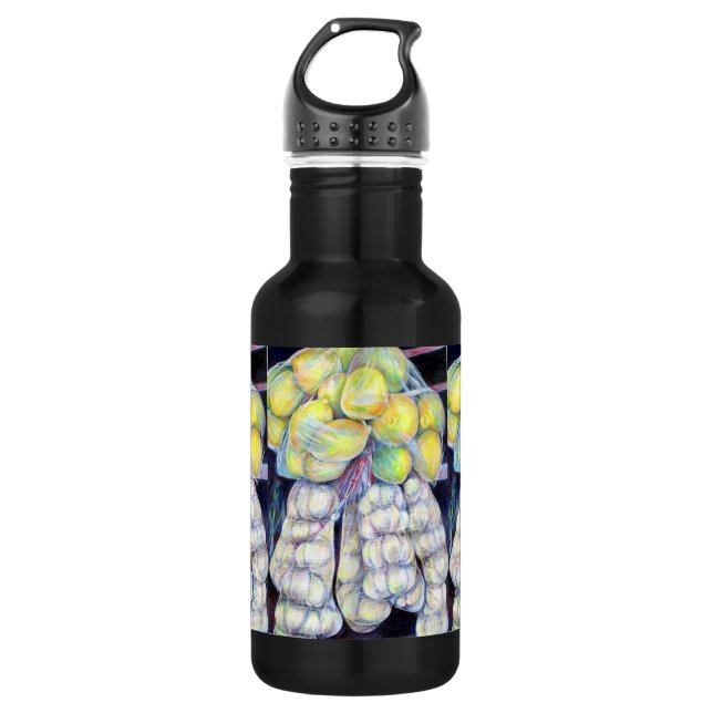 Garrafa As Maravilhas dos Mercados Molhados, Singapura (Frente)