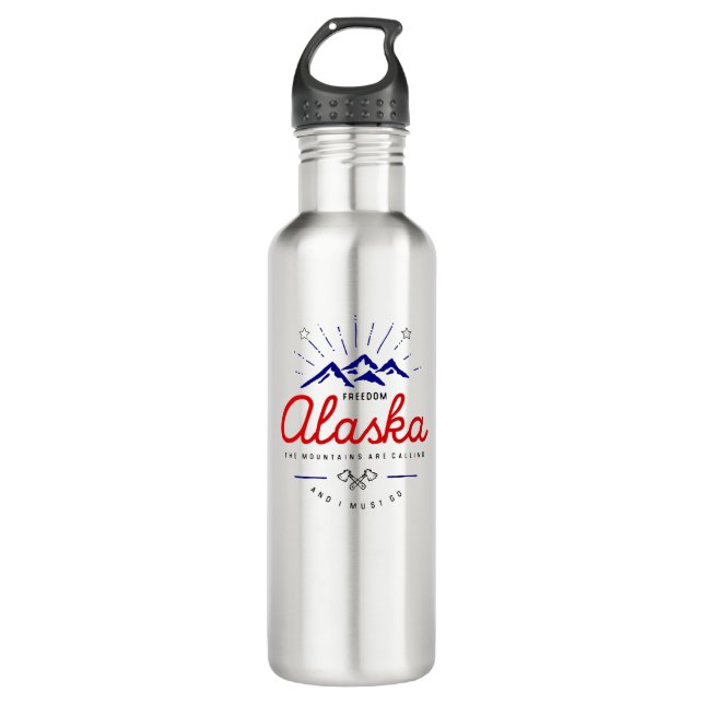 Garrafa As Montanhas do Alasca estão chamando de "Preciso  (Frente)
