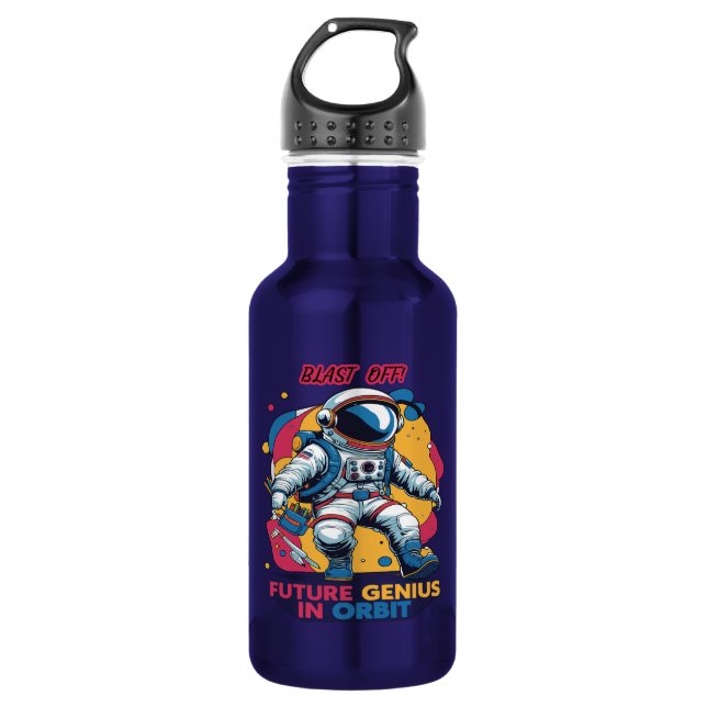Garrafa Astronaut Back-to-School "Future Genius in Orbit"  (Frente)