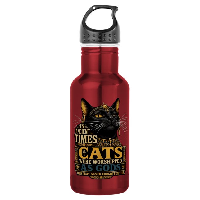 Garrafa Atitude de Gato Preto Antigo (Frente)