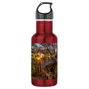 Garrafa Autumn Woods Sunset Stainless Steel Water Bottle