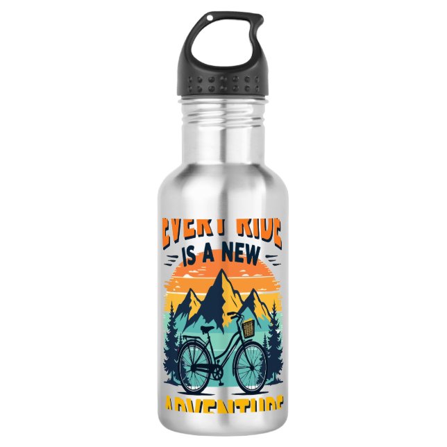 Garrafa Aventura de Bicicleta Montanha (Frente)