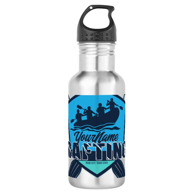 Garrafa Aventura Personalizada Rafting Whitewater River (Frente)