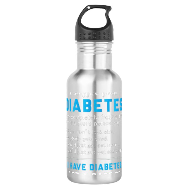 Garrafa Aviso Que Sofro De Diabetes (Frente)