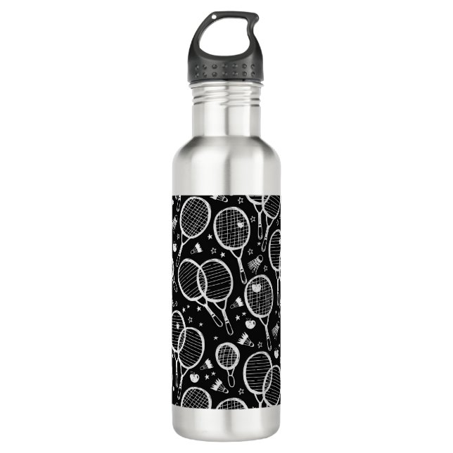 Garrafa Badminton Sport Design Water Bottle (Frente)