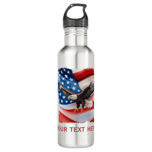 Garrafa Bald Eagle & US Flag 4 De Julho