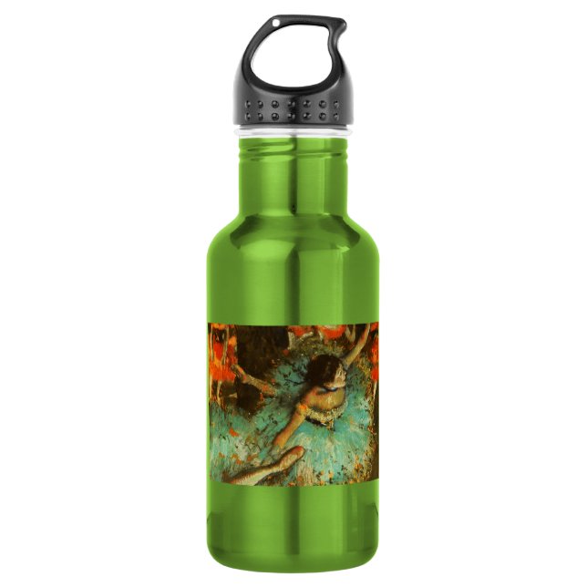 Garrafa Ballerina Dance Green Dancer Edger Degas Painting (Frente)