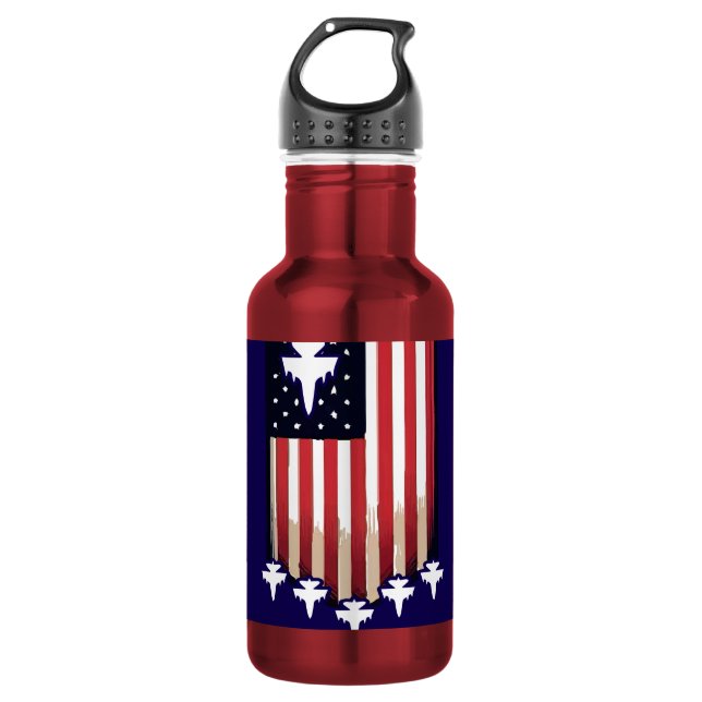 Garrafa Bandeira Americana 4 de Julho-65079 (Frente)