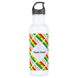 Garrafa Bandeira Boliviana Personalizada com Texto