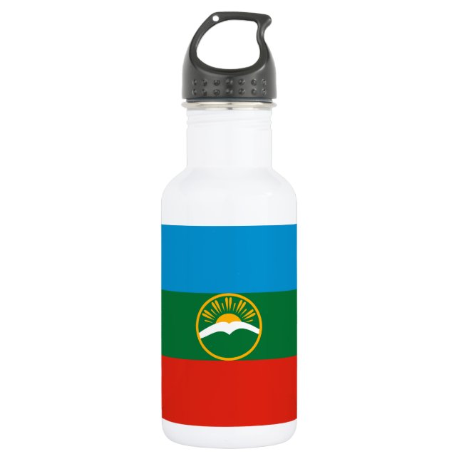 Garrafa Bandeira da Karachay-Circássia (Frente)