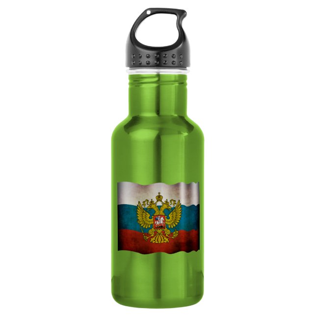 Garrafa Bandeira da Rússia acenando (Frente)