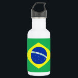 Garrafa Bandeira de Brasil<br><div class="desc">Ilustração da bandeira brasileira</div>