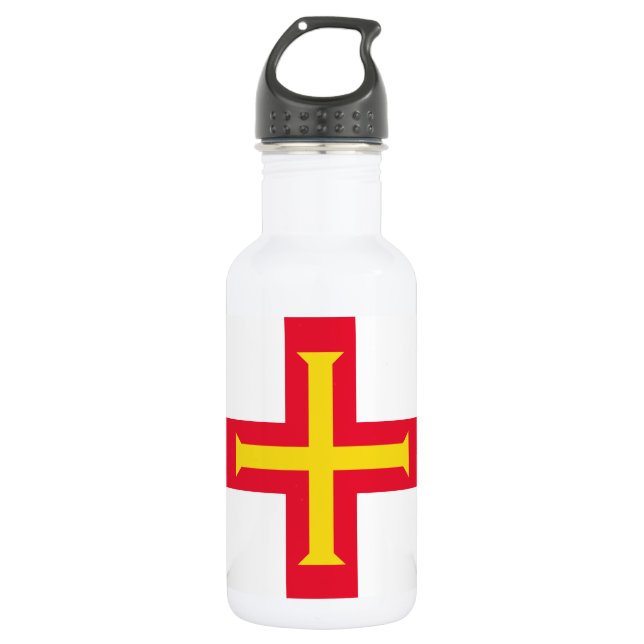 Garrafa Bandeira de Guernsey (Frente)