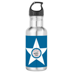 Garrafa Bandeira de Houston, Texas Water Bottle