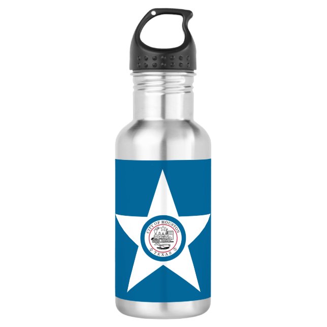Garrafa Bandeira de Houston, Texas Water Bottle (Frente)
