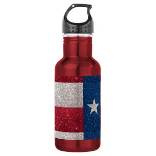 Garrafa Bandeira de Texas do brilho do falso