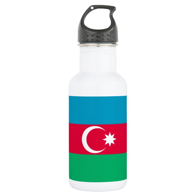 Garrafa Bandeira do Azerbaijão Patriótico (Frente)
