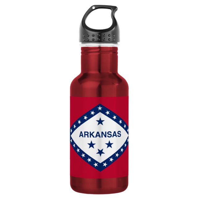 Garrafa Bandeira do Estado do Arkansas (Frente)