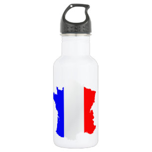 Garrafa Bandeira do mapa de France -