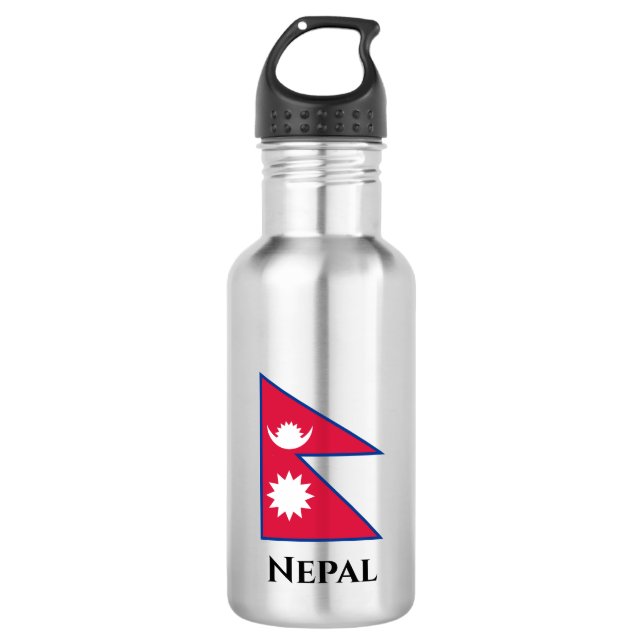 Garrafa Bandeira do Nepal (nepalês) (Frente)