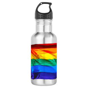 Garrafa Bandeira do orgulho gay SlipperyJoe's ondulando ve
