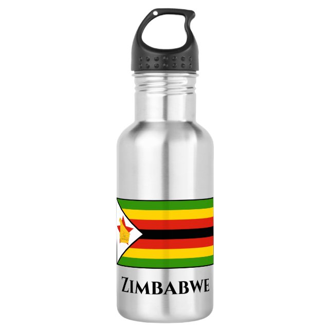 Garrafa Bandeira do Zimbabué (Frente)