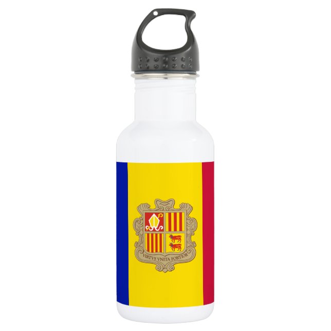 Garrafa Bandeira Patriótica de Andorra (Frente)